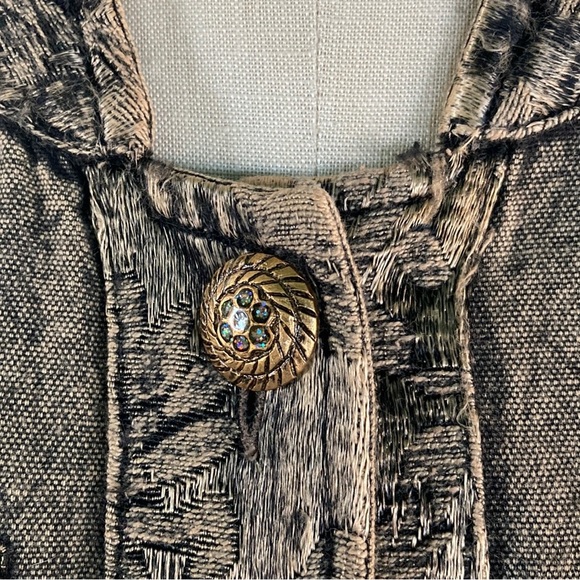 Large Flashback Bronze India Women’s Decorative Jacket Sequined Coat - Picture 4 of 7